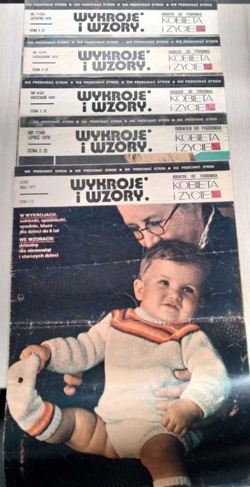 "Wzory i wykroje" dodatek do tygodnika Kobieta i Życie 50 numerów