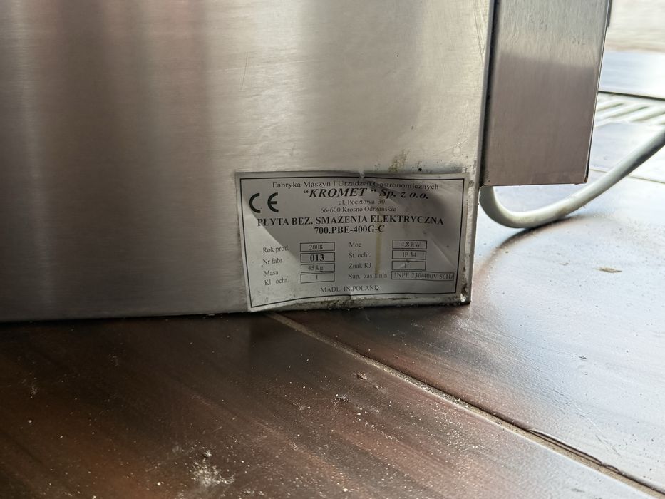 Płyta grillowa Kromet elektryczna