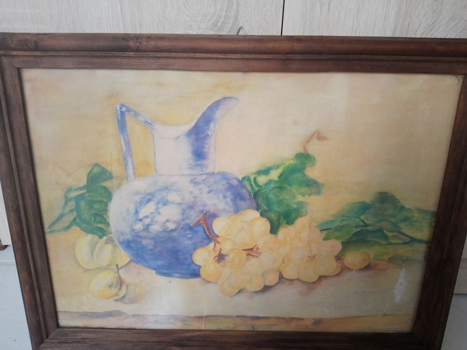 Obraz z,1952r. Drewniana ładna rama.