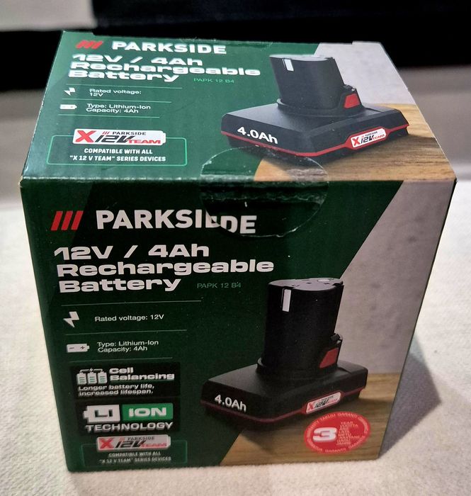 Nowy akumulator 12V 4AH Parkside PARK 12 B4