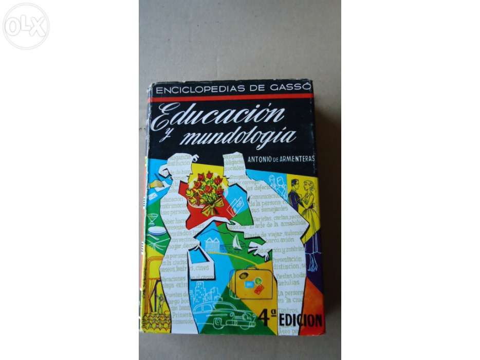 4 Livros da Enciclopédia de Gasso 1962