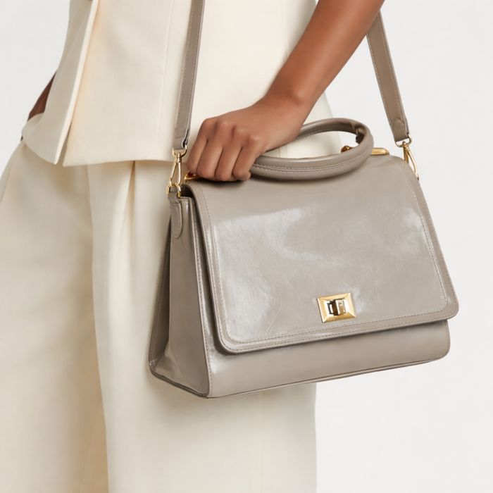 Torebka damska torba wegańska skóra nowa elegancka beżowa kremowa