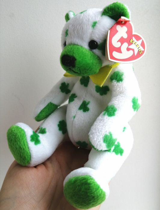 Ty Beanie Babies Clover, Клевер, ведмедик талісман колекційний 2001