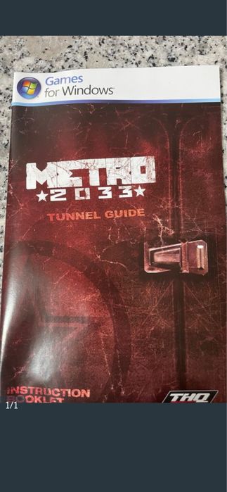 Manual jogo PC Metro 2033