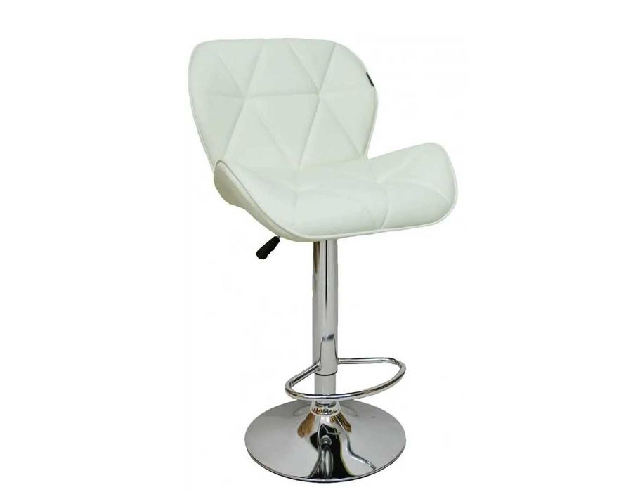 Барний стілець Montana хокер зі спинкою білий / Стул барный белый