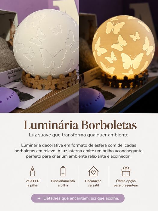 Luminária Borboletas
