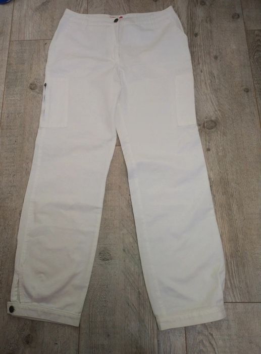 Białe spodnie r. 44 42 XL XXL joggery