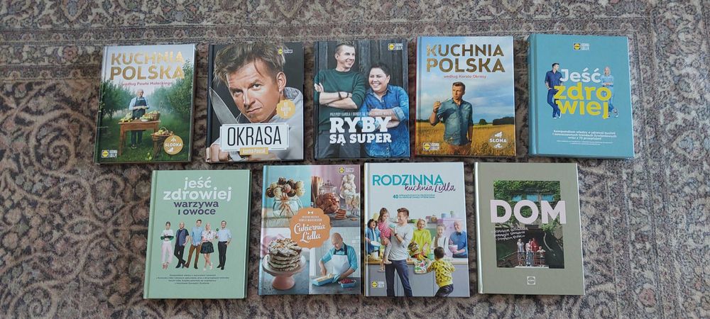 Książki Kuchnia Lidla 9 tomów okazja