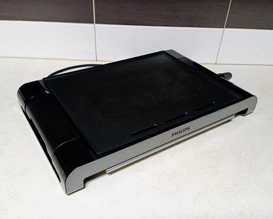 Grelhador placa grande de mesa elétrico Philips