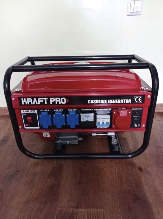 Бензиновый генератор/ Электрогенератор Kraft Pro KP8500W 3800 Вт