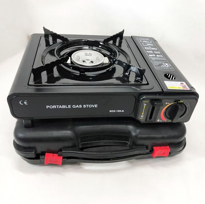 Портативна газова плитка BK-167A із перехідником під звичайний газовий