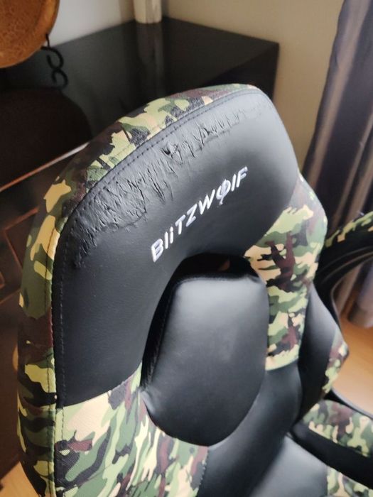 Cadeira de secretária escritório gaming Blitzwolf, bom estado, barata