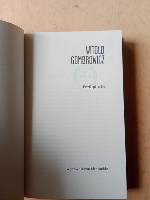 Witold Gombrowicz - Ferdydurke Twarda Oprawa