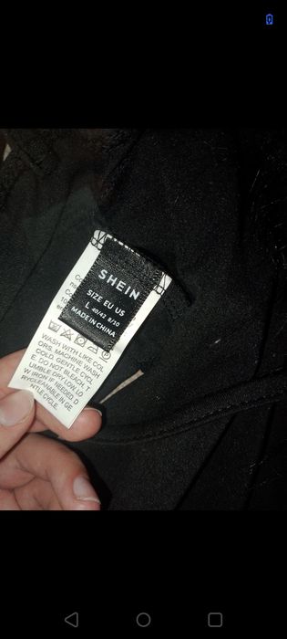 Top z futerkiem shein