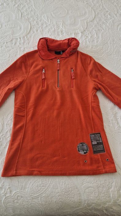 Camisola Polar, laranja, QuebraMar, tamanho S