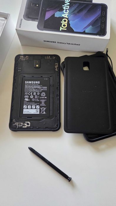Tablet Samsung Galaxy Tab Active3 SM-T575 4G LTE telefon, smartfon, pudełko, rysik, etui, ODPORNY NA DZIECI :)