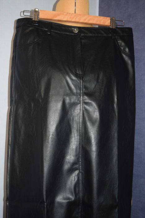 Esmara Spódnica skórzana nowa czarna_40