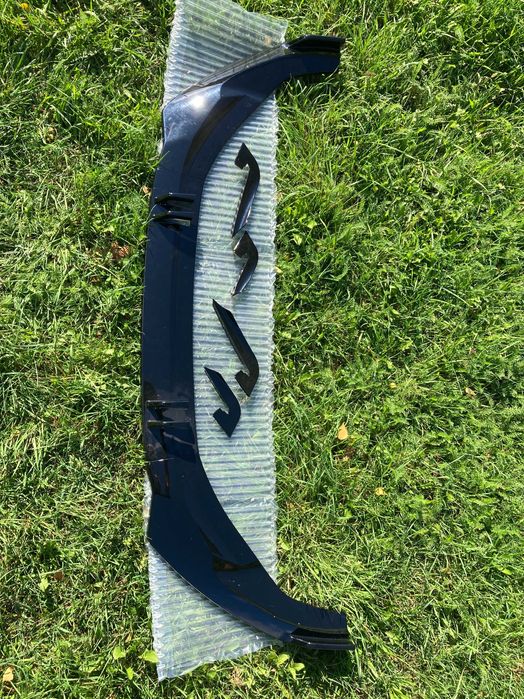 Передняя губа(сплитер) RS и S-Line бампер Audi A4 B9 LCI 2019-2022год.