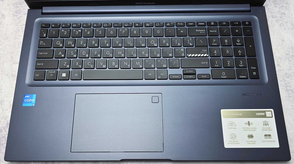 Ноутбук 17.3" Asus Vivobook Intel Core 5 120U (10 ядер) 24Gb DDR4 3200MHz SSD M.2 512Gb  NVMe + Гарантія 12 місяців
