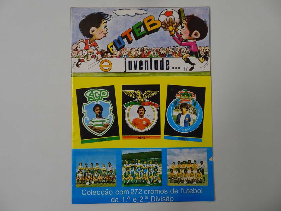 Caderneta de cromos de futebol vazia - Futebol e Juventude