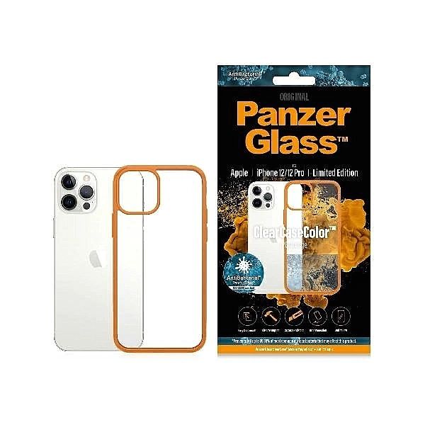 Etui PanzerGlass ClearCase na iPhone 12 / 12 Pro - przezroczysto-pomar