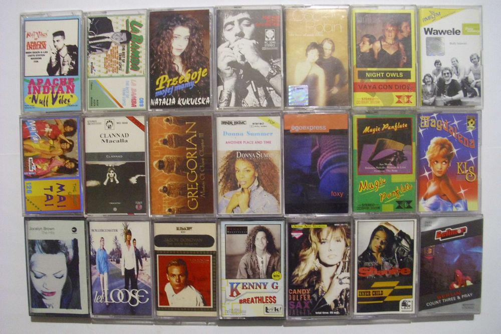 Zestaw kaset magnetofonowych, super stan (Albumy)