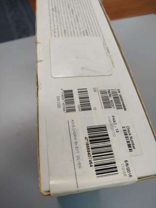 Gravador DVD Externo ASUS Slim - SELADO PVP 59,99