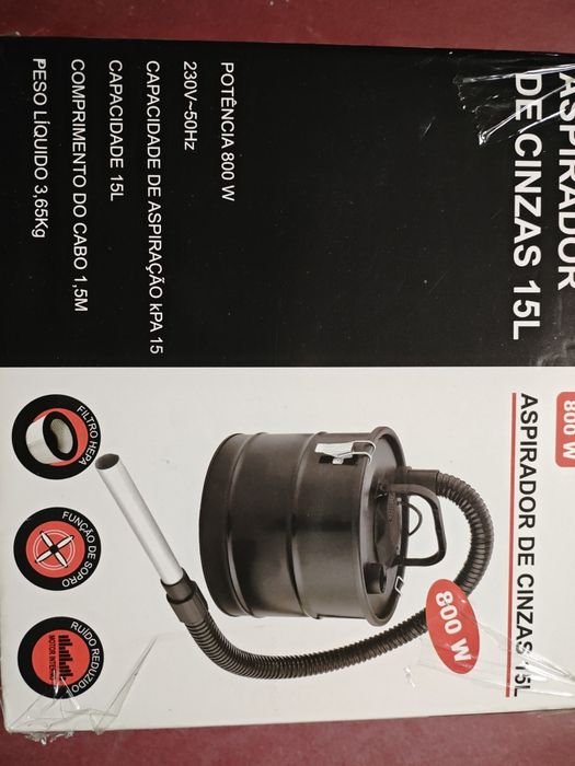 Aspirador de cinzas 15L 800 w