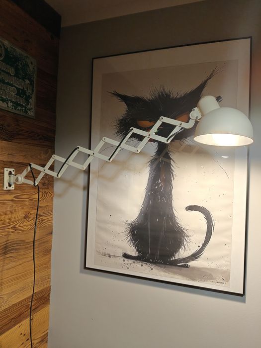 Stara lampa nożycowa harmonijka kaiser? Loft retro oldschool
