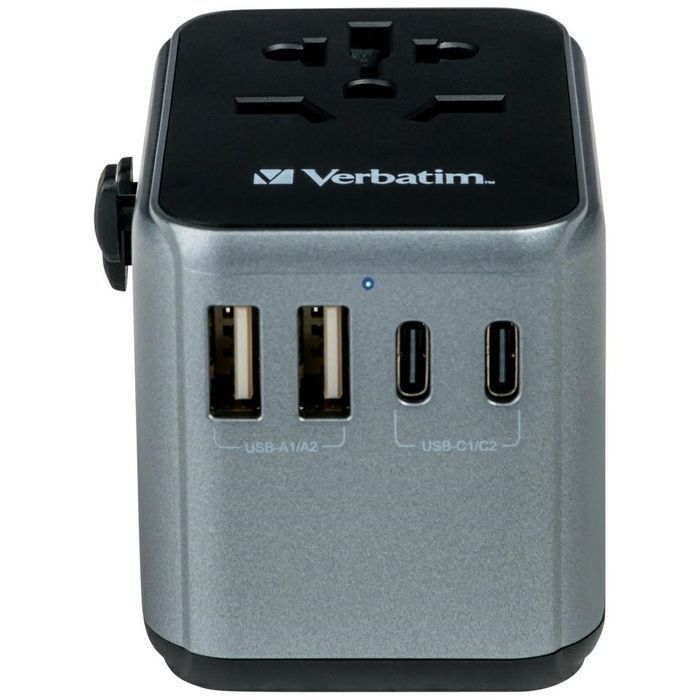 Verbatim Adapter podróżny EU/UK/US2xUSB-A/2xUSB-C PD 30W UTA-03 czarn