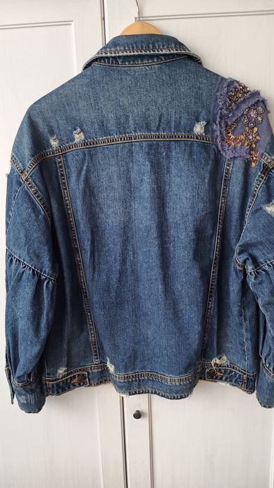 Zara katana kurtka jeansowa oversize S