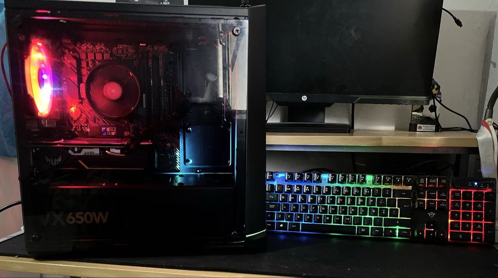 PC Gamer Ryzen 5 5500 + GTX 1650 + Teclado RGB | Excelente Estado