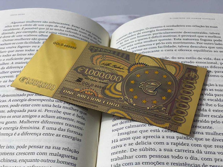 Nota Comemorativa de 1 Milhão de Euros – Colecionável e Decorativa