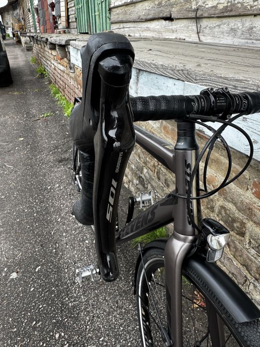 Велосипед гравел Stevens на shimano 105 на осях!!!