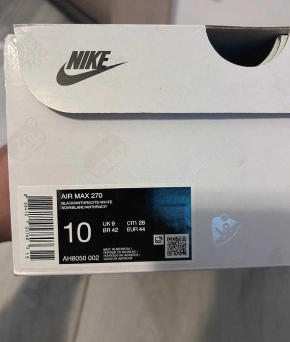 Nike air max 270 czarne buty meskie nowe oryginalne 36-46