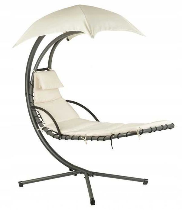 HUŚTAWKA Ogrodowa LEŻAK / Fotel wiszący - BEŻOWY