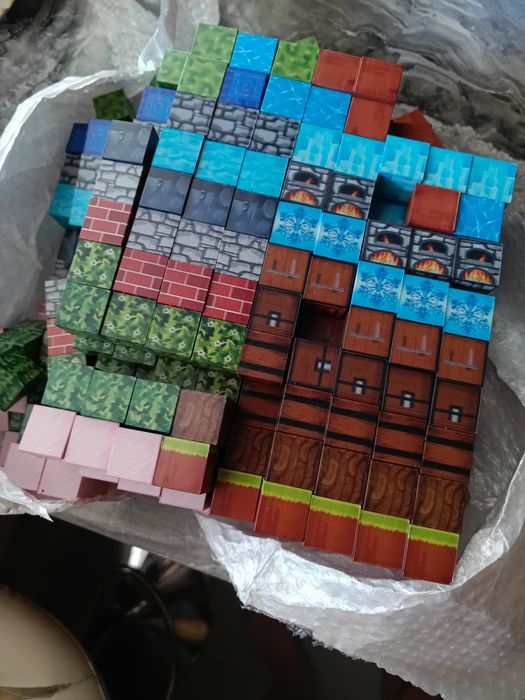 Майнкрафт магнітні кубики 100шт
