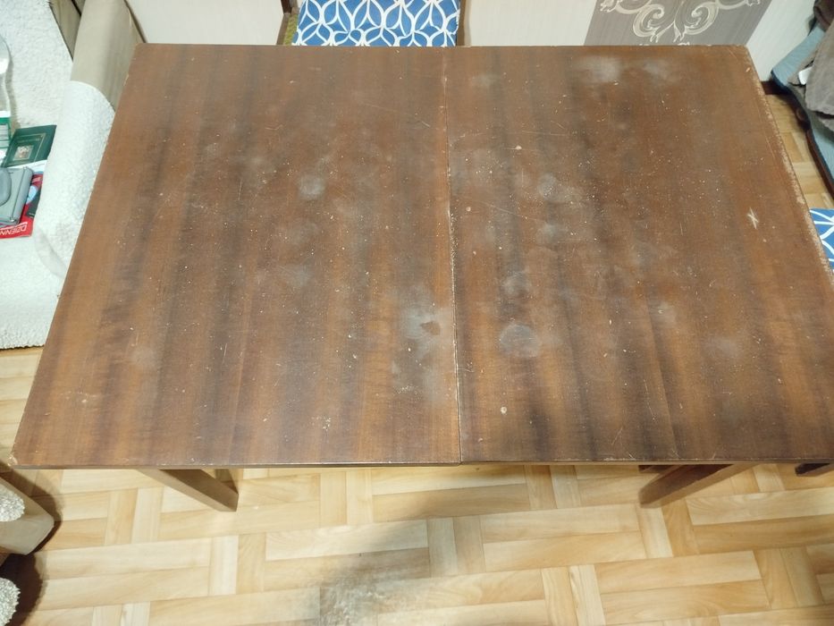 Stół z 4 krzesłami stół obiadowy stół do jadalni rozkładany