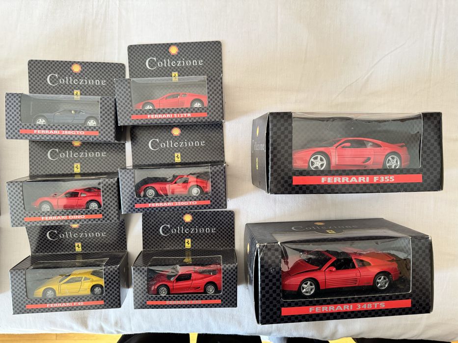 Coleção ferrari shell - em caixas - valor lote e individual