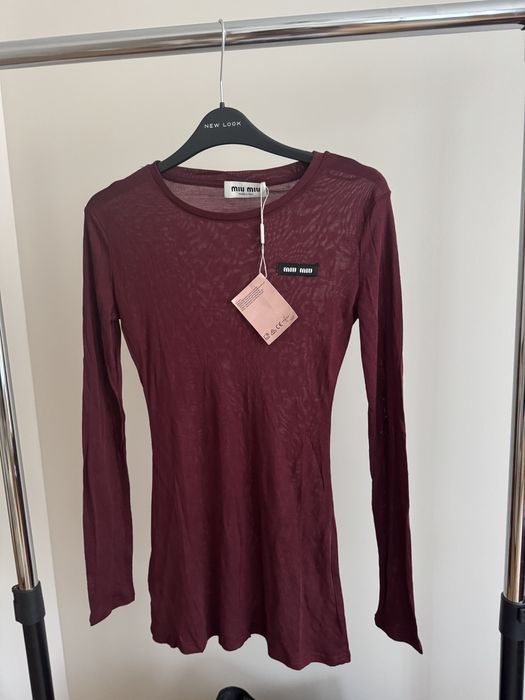 прозорий лонг  в стилі міу міу miu miu s