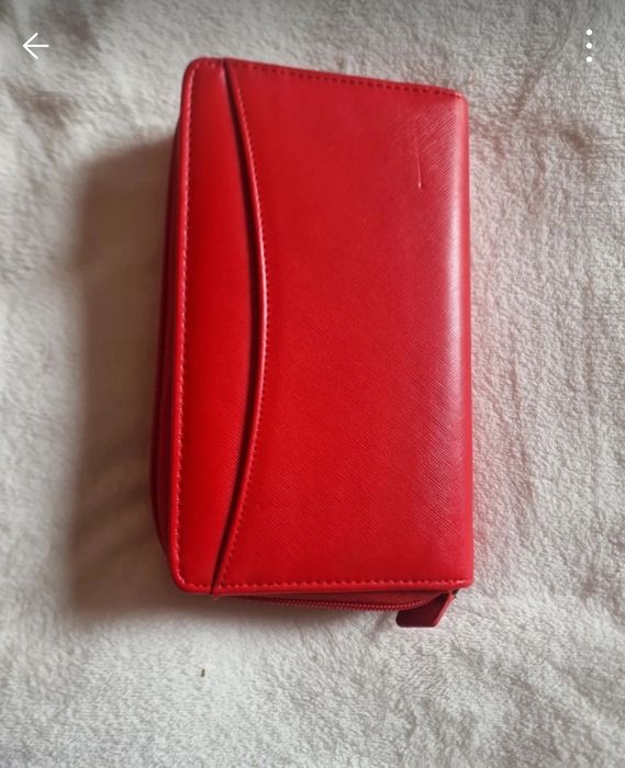 Filofax e Carteira Vermelha