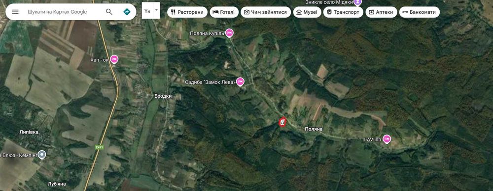 Продаж земельної ділянки пл. 141 соток під житлову забудову, Львів, с. Поляна
