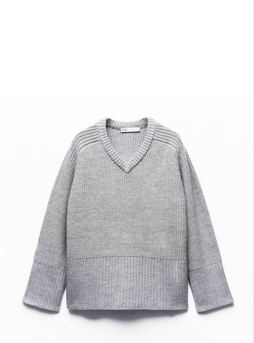 Светр Zara,светр з розрізами,светр оверсайз