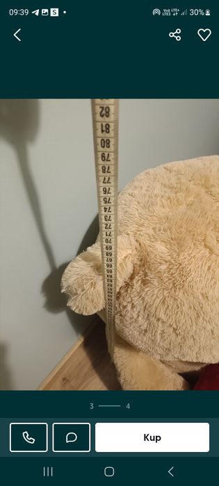 Duży miś oddam za opakowanie mleka dla dziecka