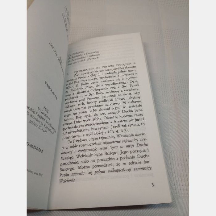 Tertio Millennio Adveniente. Jan Paweł II