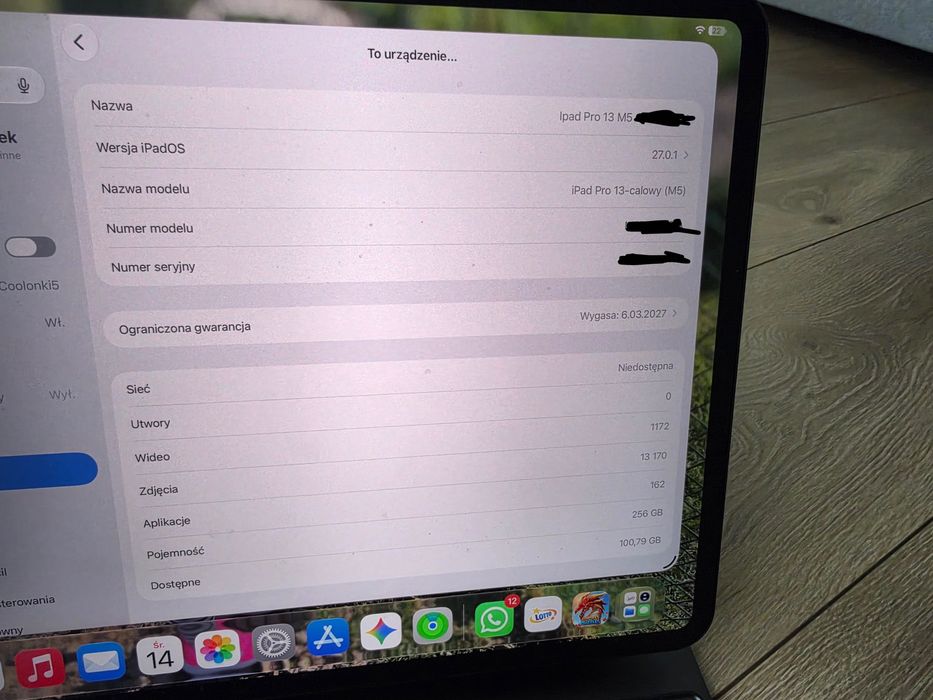 iPad Pro m5 cellelar kupiony 07.03.2026
