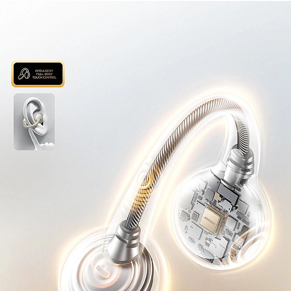 Słuchawki bezprzewodowe Joyroom Openfree JR-OE3 TWS douszne - srebrne