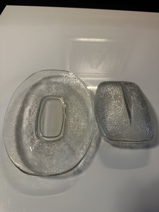 Maselniczka „futerko” + talerz gratis.     PRL