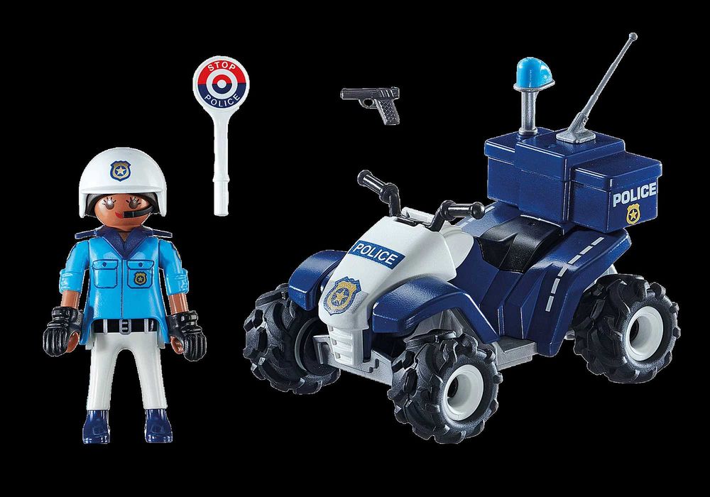 Zestaw PLAYMOBIL 71092 Policyjny Speed Quad Policja Napęd Wsteczny