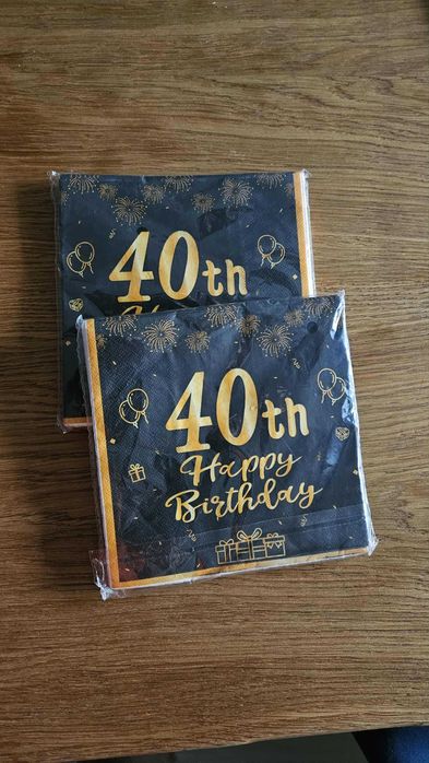 Serwetki na 40 urodziny